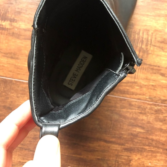 Steve Madden black booties. - Picture 4 of 7